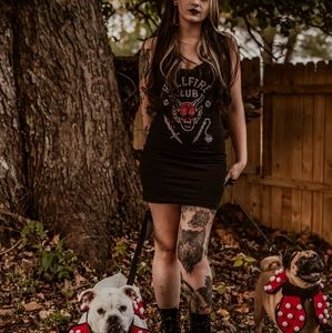 Stranger Things - Hellfire Club Lace Strap Dress